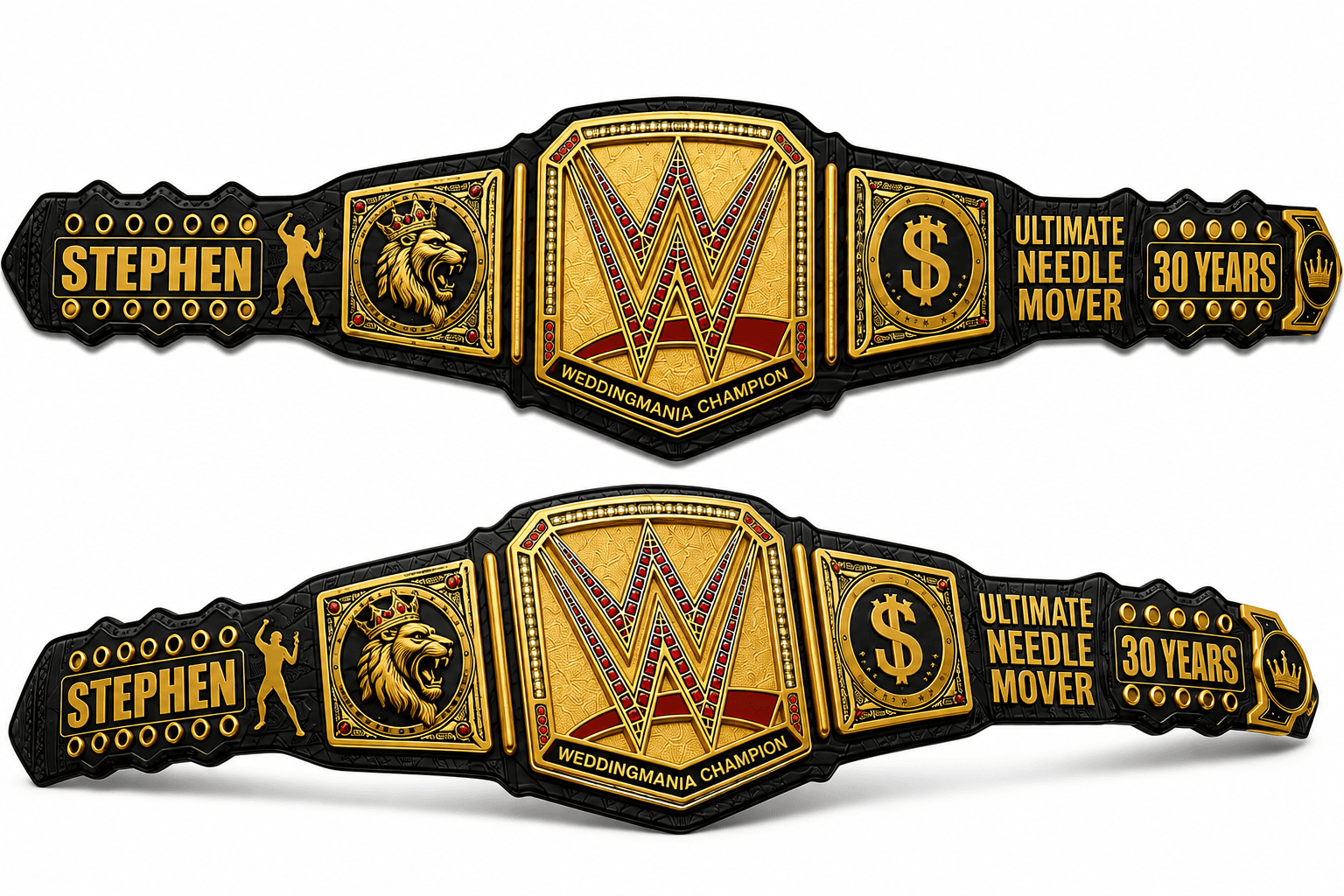 1000187220 Custom Weeding Mania Championship Belt 4MM Deep Etching - Image 1