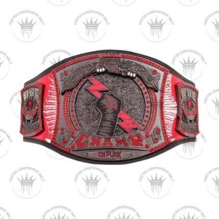 CM Punk Chicago Blackhawks Signature Series Spinner Championship Replica Title Belt