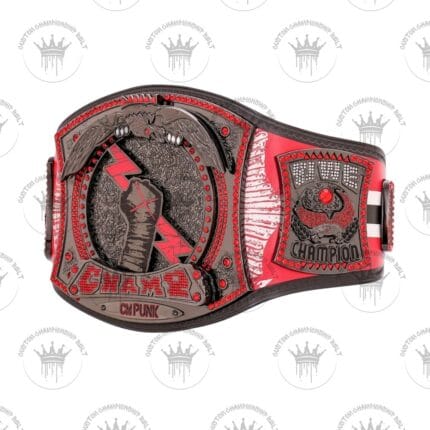 CM Punk Chicago Blackhawks Signature Series Spinner Championship Replica Title Belt