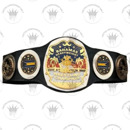 NWA Bahamas Bahamian Heavyweight Wrestling Champion Belt