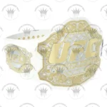 UFC White Championship Title Belt Replica Belt - Image 2
