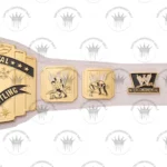 WWE Intercontinental Scratch Logo White Replica Title Belt - Image 6