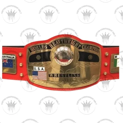 Glorious NWA New Red Wrestling Championship Replica Title Belt 2025