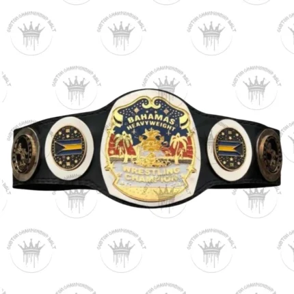 NWA Bahamas Bahamian Heavyweight Wrestling Champion Belt Replica