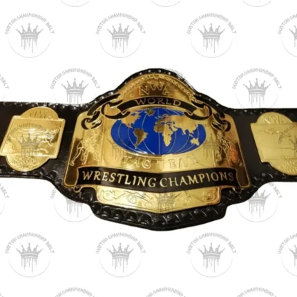 NWA World Tag Team Championship Replica Belt - Gold-Plated