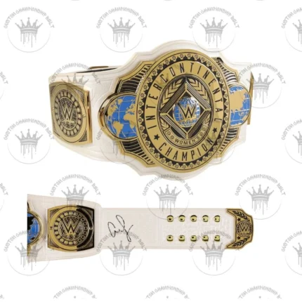 AJ Lee WWE Autographed Women's Intercontinental Championship Replica Title Belt