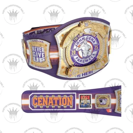 John Cena WWE Autographed Farewell Tour 2025 Phoenix Replica Title Belt