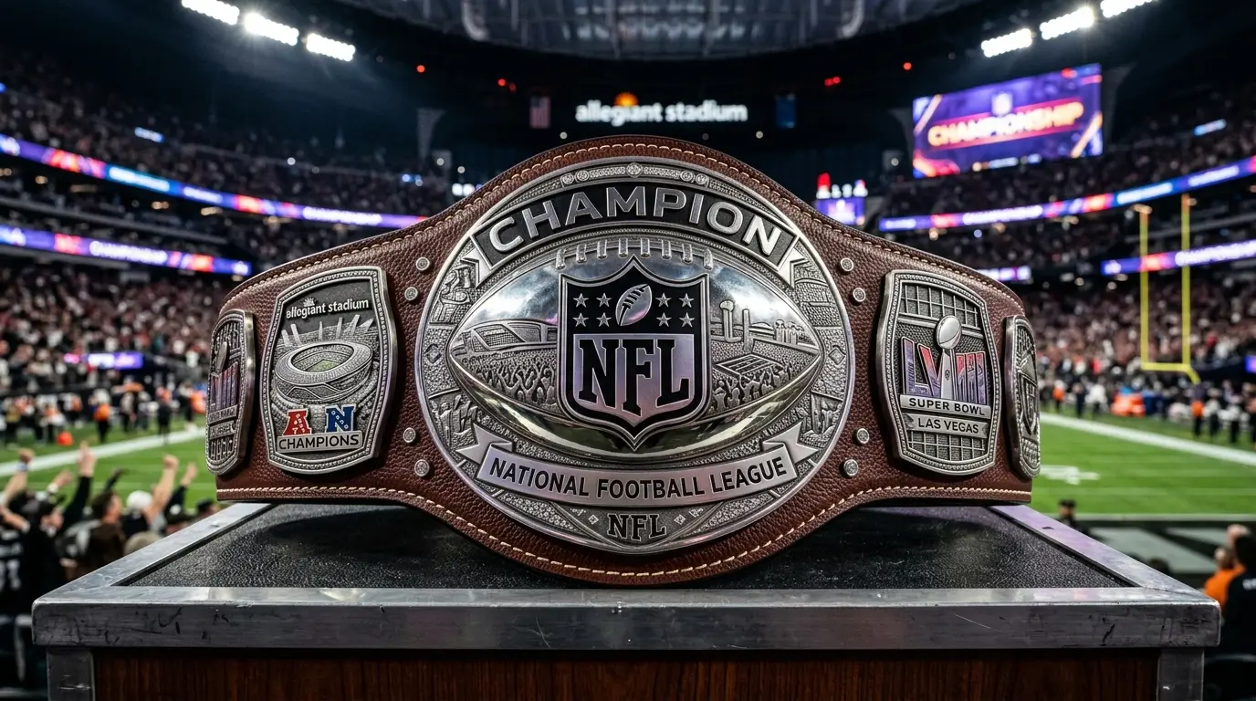 Custom NFL Championship Belt Trophy