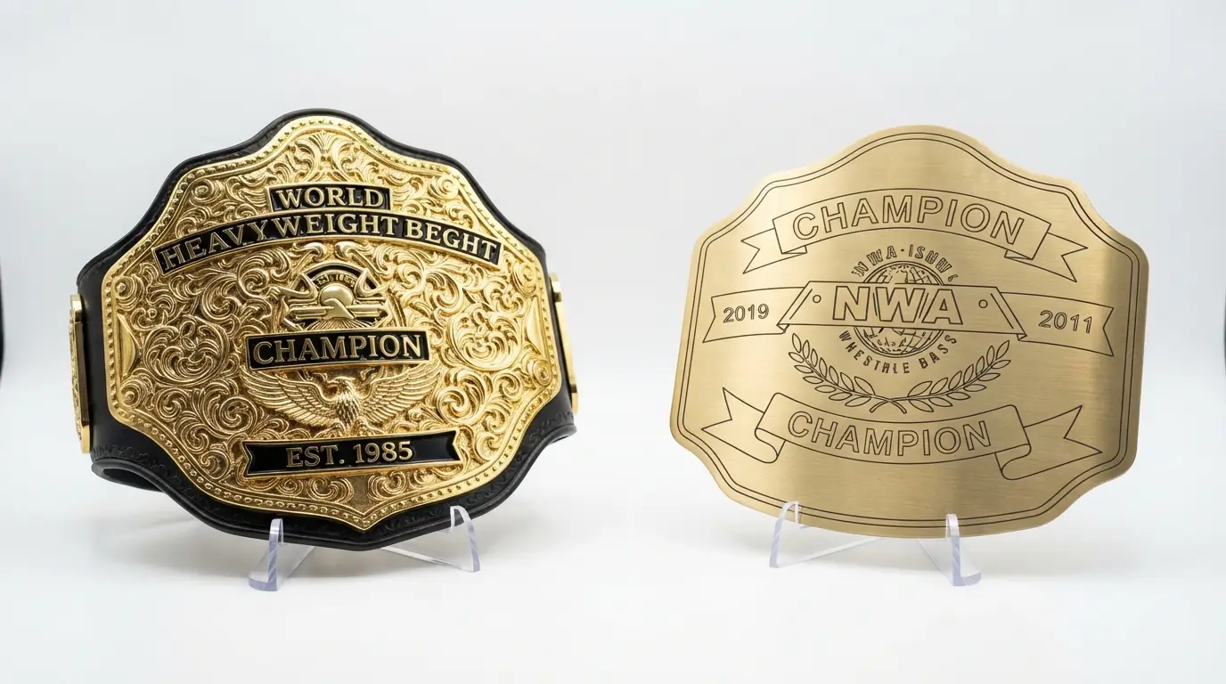 Zinc alloy vs metal plate championship belt